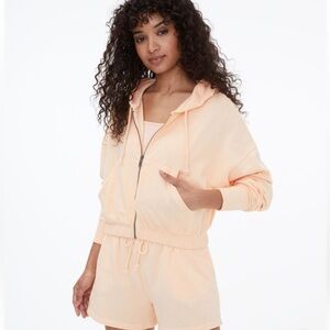 Aeropostale orange zip up hoodie size L NWT